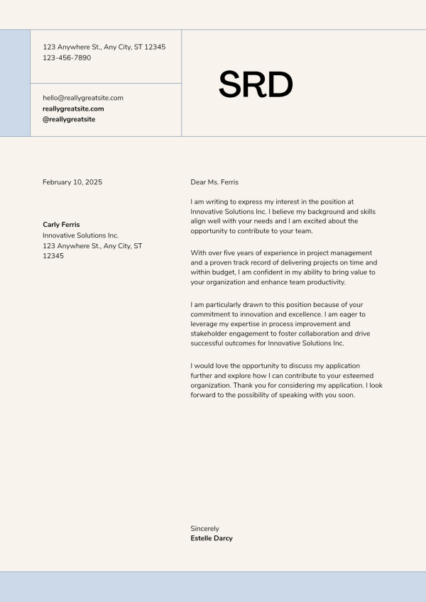 Resume template